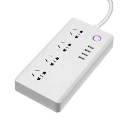 Ổ Cắm Kéo Dài 4 Cổng + 4 Cổng USB Điều Khiển Qua Wifi Tuya